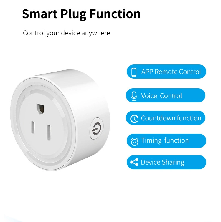 WiFi Smart Plug Socket Electrical Socket 10A Us/UK/EU