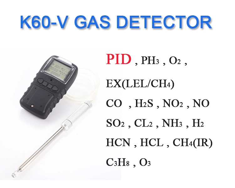 Handheld Gas Monitoring Device Portable 4 in 1 Gas Detector