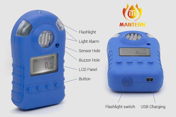 Custom LCD Mutil Gas Portable Gas Detector/Alarm Control Gas Detector