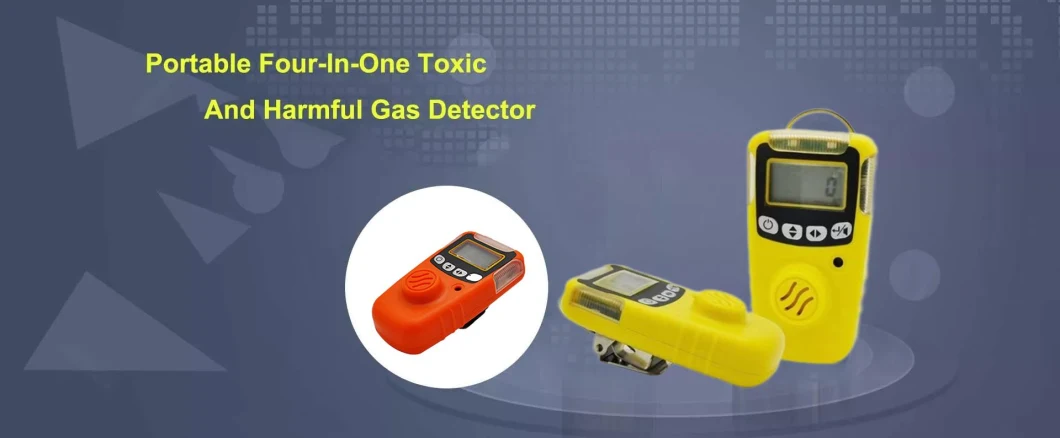 Portable 4 in 1 Gas Leakage Detector for Gases H2s Co O2 Gas Leak Detector