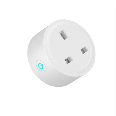 WiFi Smart 3 Pin Plug 16A Royaume-Uni Télécommande Google Home Amazon Mini Smart Socket